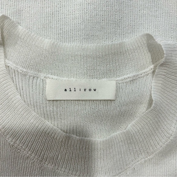ALL:ROW White Sleeveless Top/Blouse in Women's Size Medium - Picture 4 of 6